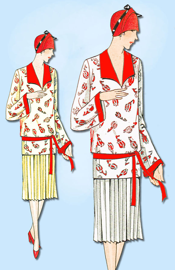 1920s VTG Ladies Home Journal Sewing Pattern 5506 Uncut Misses Flapper Dress 36B