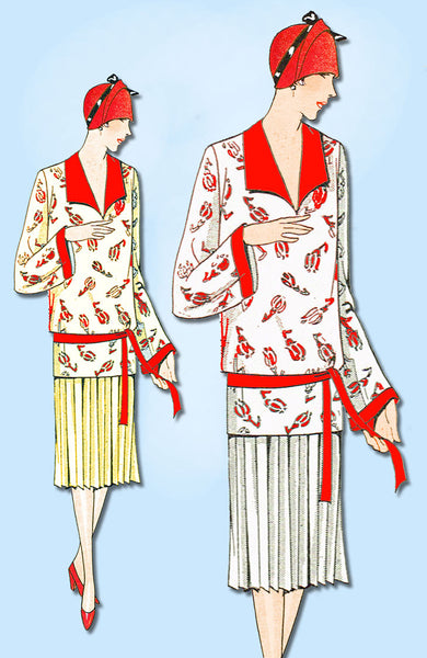 1920s VTG Ladies Home Journal Sewing Pattern 5506 Uncut Misses Flapper Dress 36B