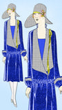 1920s VTG Ladies Home Journal Sewing Pattern 5527 FF Misses Flapper Dress Sz 34B - Vintage4me2