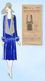 1920s VTG Ladies Home Journal Sewing Pattern 5527 FF Misses Flapper Dress Sz 34B - Vintage4me2