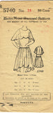 1920s Original Vintage Ladies Home Journal Pattern 5740 Misses Flapper Dress 32B