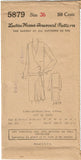 1920s VTG Ladies Home Journal Sewing Pattern 5879 FF Misses Flapper Dress Sz 36B - Vintage4me2
