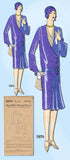 1920s VTG Ladies Home Journal Sewing Pattern 5879 FF Misses Flapper Dress Sz 36B - Vintage4me2
