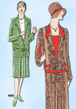 1920s VTG Ladies Home Journal Sewing Pattern 5929 FF Plus Size Flapper Dress 42B