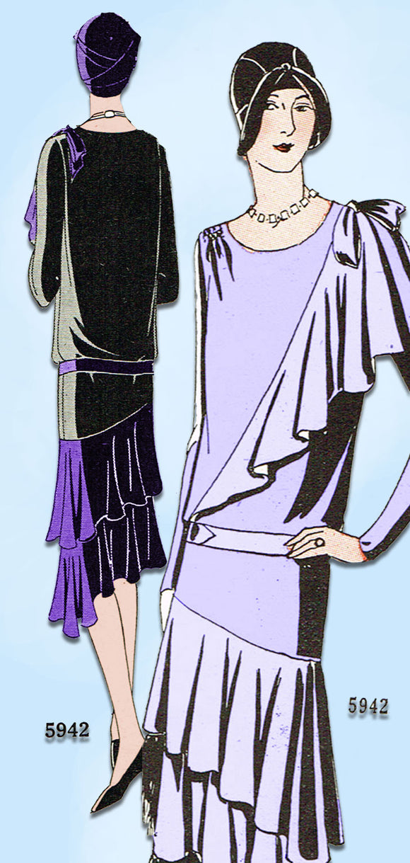 1920s VTG Ladies Home Journal Sewing Pattern 5942 FF Flapper Dress 38B Vintage4me2 1920s VTG Ladies Home Journal Sewing Pattern 5942 FF Flapper Dress 38B Vintage4me2
