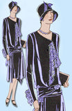 1920s VTG Ladies Home Journal Sewing Pattern 5947 FF Flapper Cocktail Dress 38B