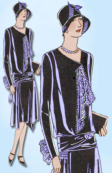 1920s VTG Ladies Home Journal Sewing Pattern 5947 FF Flapper Cocktail Dress 38B 1920s VTG Ladies Home Journal Sewing Pattern 5947 FF Flapper Cocktail Dress 38B