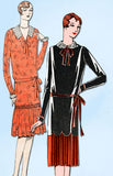 1920s VTG Ladies Home Journal Sewing Pattern 5992 FF Misses Flapper Dress Sz 36B - Vintage4me2
