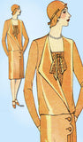 1920s VTG Ladies Home Journal Sewing Pattern 6060 FF Plus Size Flapper Dress 40B