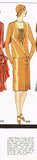 1920s VTG Ladies Home Journal Sewing Pattern 6060 FF Plus Size Flapper Dress 40B