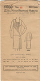 1920s VTG Ladies Home Journal Sewing Pattern 6060 FF Plus Size Flapper Dress 40B