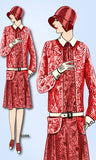 1920s VTG Ladies Home Journal Sewing Pattern 6104 Uncut Misses Flapper Dress 38B