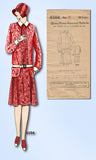 1920s VTG Ladies Home Journal Sewing Pattern 6104 Uncut Misses Flapper Dress 38B