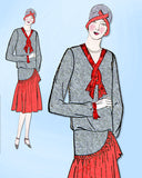 1920s VTG Ladies Home Journal Sewing Pattern 6125 Uncut Misses Flapper Dress 32B - Vintage4me2