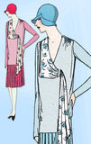 1920s VTG Ladies Home Journal Sewing Pattern 6163 FF Misses Flapper Dress Sz 34B - Vintage4me2