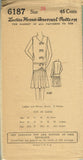 1920s VTG Ladies Home Journal Sewing Pattern 6187 FF Spring Flapper Dress Sz 38B