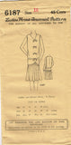 1920s VTG Ladies Home Journal Sewing Pattern 6187 FF Spring Flapper Dress Sz 34B