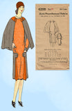 1920s VTG Ladies Home Journal Sewing Pattern 6209 FF Caped Flapper Dress Sz 38B