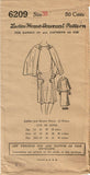1920s VTG Ladies Home Journal Sewing Pattern 6209 FF Caped Flapper Dress Sz 38B