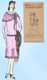 1920s VTG Ladies Home Journal Sewing Pattern 6215 Uncut Flapper Party Dress 36B - Vintage4me2