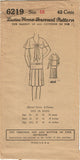 1920s VTG Ladies Home Journal Sewing Pattern 6219 FF Misses Flapper Dress Sz 36B - Vintage4me2