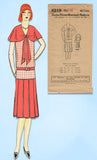 1920s VTG Ladies Home Journal Sewing Pattern 6219 FF Misses Flapper Dress Sz 36B - Vintage4me2