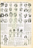 1910s Rare Antique Ladies Home Journal Sewing Pattern 6230 Baby Bonnet Size 2 - Vintage4me2