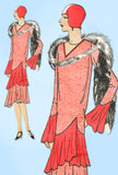 1920s VTG Ladies Home Journal Sewing Pattern 6243 FF Flapper Cocktail Dress 38 B