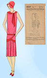 1920s VTG Ladies Home Journal Sewing Pattern 6247 FF Flapper Cocktail Dress 34 B