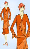 1920s VTG Ladies Home Journal Pattern 6255 Uncut Flapper Cocktail Dress Sz 38 B - Vintage4me2