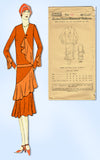 1920s VTG Ladies Home Journal Pattern 6255 Uncut Flapper Cocktail Dress Sz 38 B - Vintage4me2