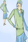 1920s VTG Ladies Home Journal Sewing Pattern 6282 FF Flapper Cocktail Dress 42B