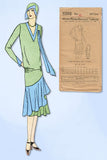 1920s VTG Ladies Home Journal Sewing Pattern 6282 FF Flapper Cocktail Dress 42B