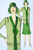 1920s VTG Ladies Home Journal Pattern 6283 Uncut Misses Flapper Dress Sz 38 Bust