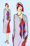 1920s Vintage Ladies Home Journal Pattern 6285 Uncut Ladies Flapper Dress Sz 40B
