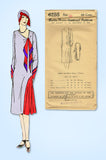 1920s Vintage Ladies Home Journal Pattern 6285 Uncut Ladies Flapper Dress Sz 40B
