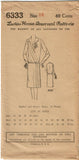 1920s VTG Ladies Home Journal Sewing Pattern 6333 FF Misses Flapper Dress Sz 32B - Vintage4me2