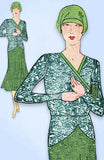 1930s VTG Ladies Home Journal Sewing Pattern 6418 FF Misses Flapper Dress Sz 38B - Vintage4me2