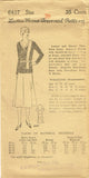 1930s Ladies Home Journal Sewing Pattern 6437 Uncut Misses 2 PC Dress Size 38 B - Vintage4me2