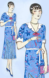 1930s VTG Ladies Home Journal Sewing Pattern 6461 FF Depression Era Dress 40B