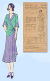 1930s Ladies Home Journal Sewing Pattern 6490 FF Plus Size Afternoon Dress 44 B