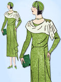 1930s VTG Ladies Home Journal Sewing Pattern 6515 FF Misses Afternoon Dress 38 B