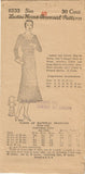 1930s Ladies Home Journal Sewing Pattern 6533 Uncut Plus Size Street Dress 40 B