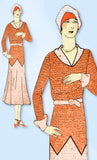 1930s Ladies Home Journal Sewing Pattern 6533 Uncut Plus Size Street Dress 40 B