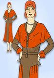 1930s VTG Ladies Home Journal Sewing Pattern 6538 Uncut Misses Street Dress 36 B