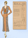 1930s VTG Ladies Home Journal Sewing Pattern 6559 FF Plus Size Street Dress 40 B