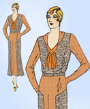 1930s VTG Ladies Home Journal Sewing Pattern 6559 FF Plus Size Street Dress 40 B