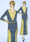 1930s VTG Ladies Home Journal Sewing Pattern 6560 Uncut Misses Street Dress 34 B