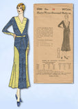1930s VTG Ladies Home Journal Sewing Pattern 6560 Uncut Misses Street Dress 34 B