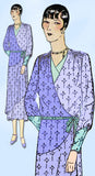 1930s VTG Ladies Home Journal Sewing Pattern 6603 FF Misses Afternoon Dress 38B - Vintage4me2